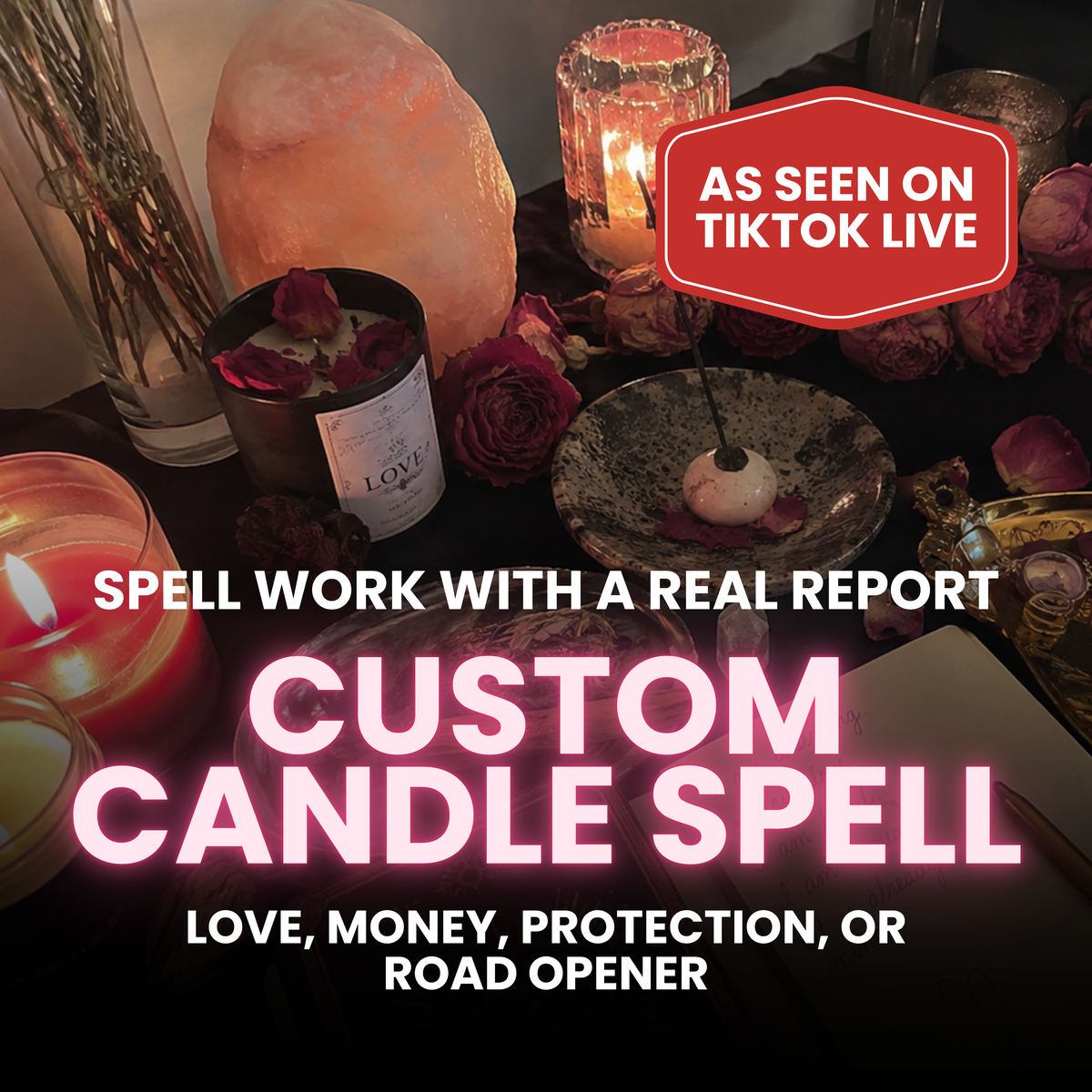 Custom Candle Spell with Completion Report